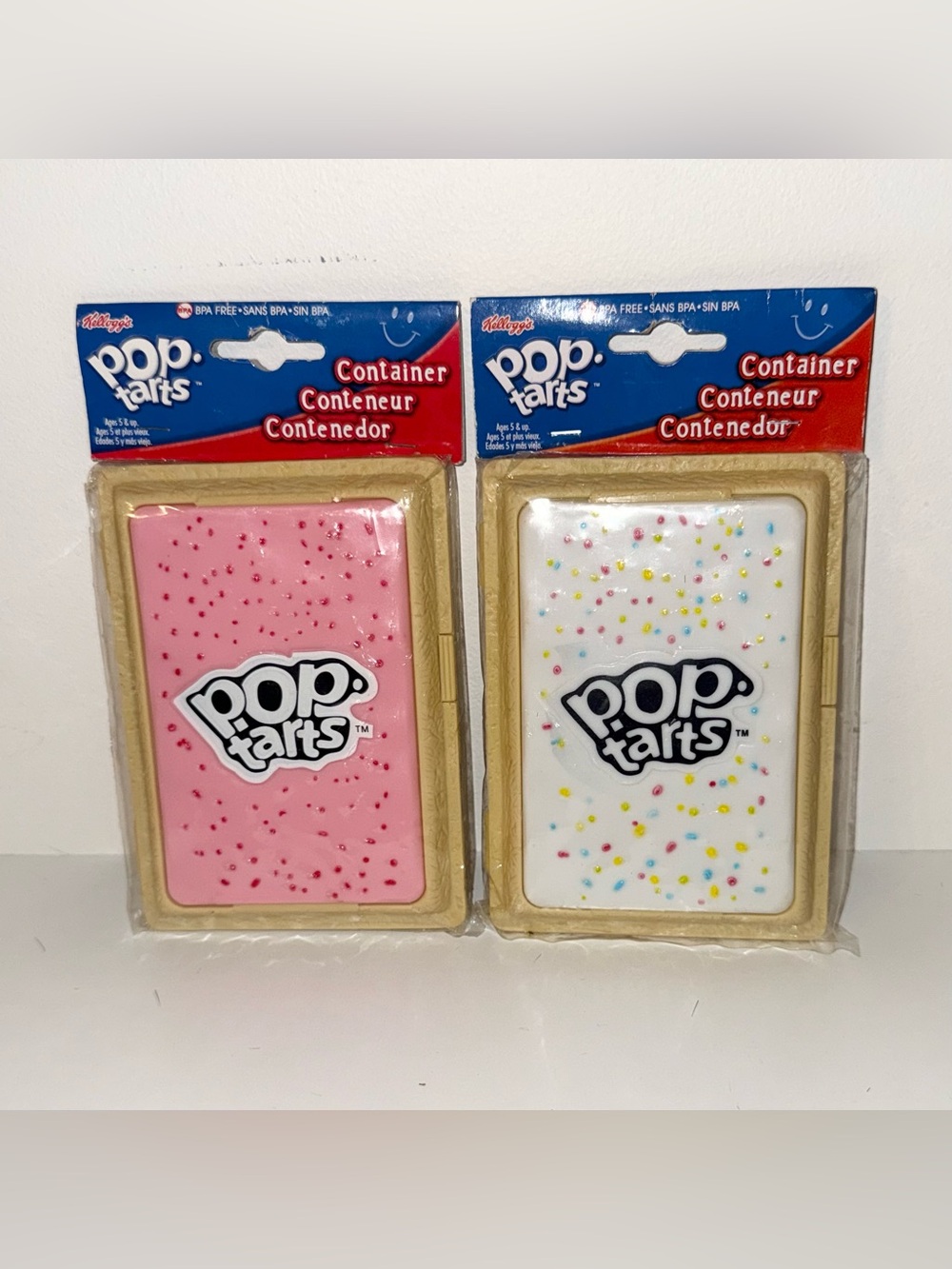 2010 Pink and White Kellogg's Pop Tarts Containers